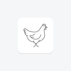 Hen, vector, pixel perfect, illustrator file