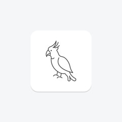Cockatoo, vector, pixel perfect, illustrator file