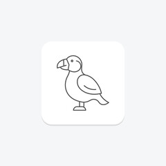 Puffin, vector, pixel perfect, illustrator file