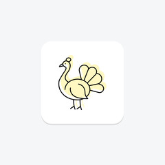 Peacock, vector, pixel perfect, illustrator file