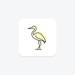 Heron, vector, pixel perfect, illustrator file