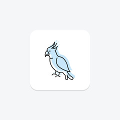 Cockatoo, vector, pixel perfect, illustrator file