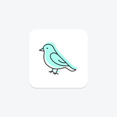 Bluebird, vector, pixel perfect, illustrator file