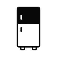 Well crafted line icon showing fridge, ready for premium use