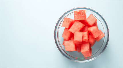 食べやすくカットされて盛り付けられたスイカ