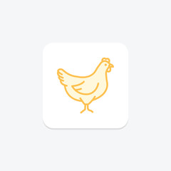 Hen, vector, pixel perfect, illustrator file