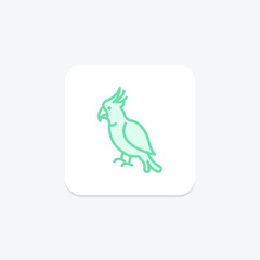 Cockatoo, vector, pixel perfect, illustrator file