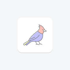 Cardinal, vector, pixel perfect, illustrator file