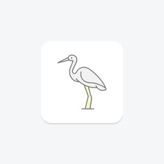 Stork, vector, pixel perfect, illustrator file