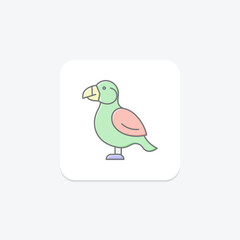 Puffin, vector, pixel perfect, illustrator file