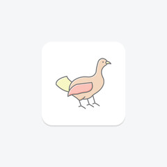 Capercaillie, vector, pixel perfect, illustrator file