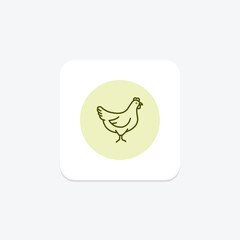 Hen, vector, pixel perfect, illustrator file