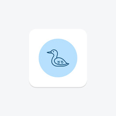 Naklejka premium Loon, vector, pixel perfect, illustrator file