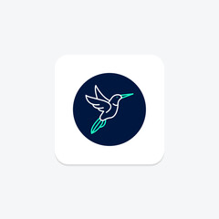 Hummingbird, vector, pixel perfect, illustrator file