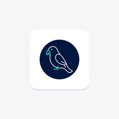 Lovebird, vector, pixel perfect, illustrator file