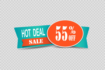 Sale banner offer, discount icon.