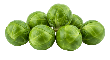 Fresh brussels sprouts cluster