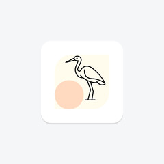 Stork, vector, pixel perfect, illustrator file