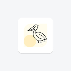 Pelican, vector, pixel perfect, illustrator file