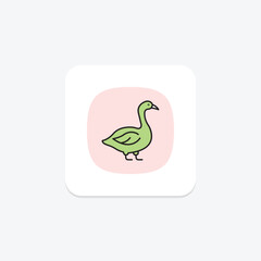 Goose, vector, pixel perfect, illustrator file