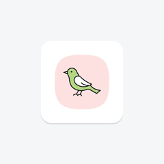 Nightingale, vector, pixel perfect, illustrator file