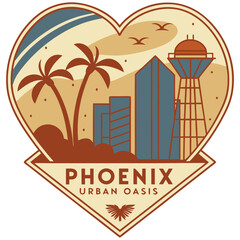 Obraz premium Phoenix Urban Oasis