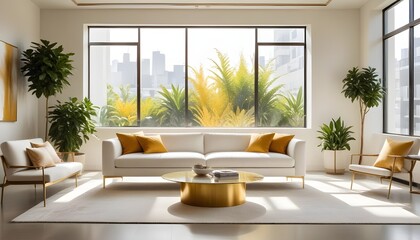 interior modern design room 3d