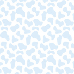Sky blue Cow skin print seamless pattern design