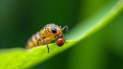 Antlion Larva Predatory Behavior With Red Ant