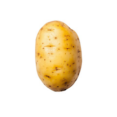 Potato on transparent background isolated food subject studio simple environment