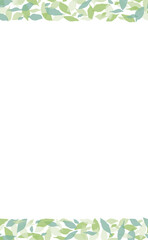 Obraz premium Leaf Frame Top Bottom Vertical