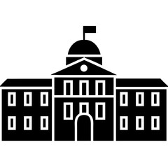 Creative details University Building icon vector illustration 