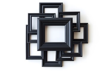 Multi Aperture Frame on White Background for Creative Displays