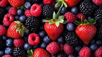 Fototapeta premium Fresh Berries Variety