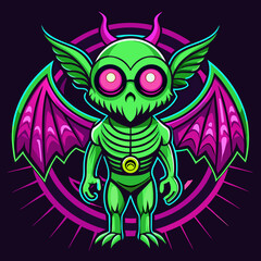 vector illustration of a halloween monster