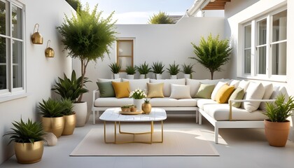 interior modern design room 3d