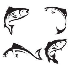 A Collection of Fish in Vector Art