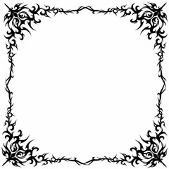 black and white frame