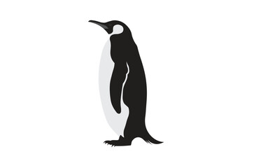 Naklejka premium penguin on a white background