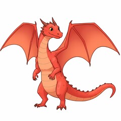 Naklejka premium Gentle Dragon Portrait in a Minimalist Aesthetic: An Appealing and Understated Artwork 