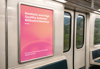 Subway Billboard Mockup