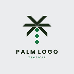 palm logo vector illustration design