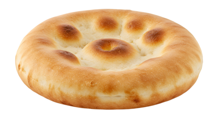 Round baked bread design
