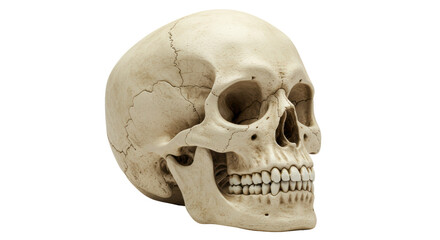 Isolated Human Skull Anatomical Bone Structure