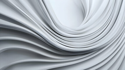 Obraz premium Abstract White And Grey Curving Lines