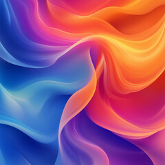 Obraz premium Vibrant Abstract Gradient Background with Fluid Color Flow