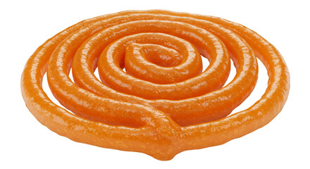 Fototapeta premium Spiral orange jalebi sweet treat