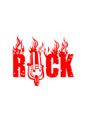 rock microphone flamme mot musique