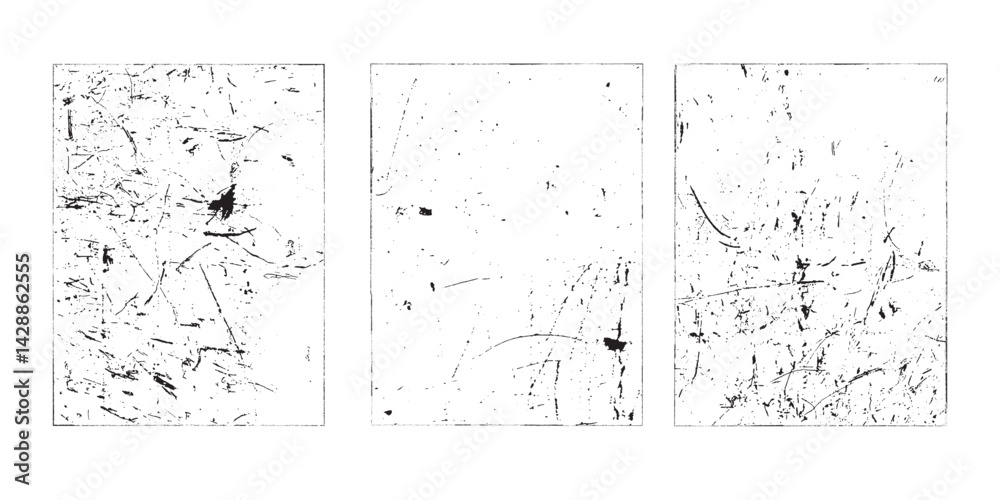 Leinwandbilder grunge urban backgrounds set.texture vector.dust overlay distress grain ,simply place illustration o