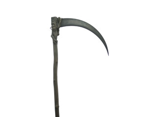 Grim Reaper Scythe: Dark Fantasy Weapon transparent background
